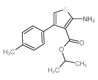 cas no 350997-25-0 is propan-2-yl 2-amino-4-(4-methylphenyl)thiophene-3-carboxylate