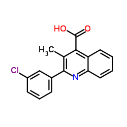 cas no 350997-46-5 is 2-(3-chlorophenyl)-3-methylquinoline-4-carboxylic acid