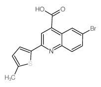 cas no 350998-05-9 is 6-BROMO-2-(5-METHYLTHIOPHEN-2-YL)QUINOLINE-4-CARBOXYLICACID