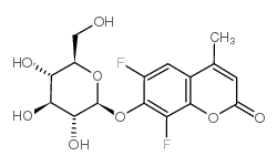 cas no 351009-26-2 is 6,8-difluoro-4-methyl-7-[(2S,3R,4S,5S,6R)-3,4,5-trihydroxy-6-(hydroxymethyl)oxan-2-yl]oxychromen-2-one