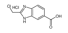 cas no 351226-57-8 is 2-(CHLOROMETHYL)-1H-BENZOIMIDAZOLE-5-CARBOXYLIC ACID HYDROCHLORIDE