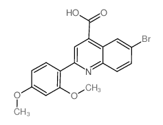 cas no 351329-40-3 is 6-BROMO-2-(2,4-DIMETHOXYPHENYL)QUINOLINE-4-CARBOXYLICACID
