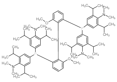 cas no 352655-40-4 is (R)-(-)-2,2'-Bis[di(3,5-di-i-propyl-4-dimethylaminophenyl)phosphino]-6,6'-dimethoxy-1,1'-biphenyl,min.97