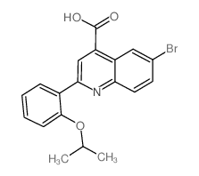 cas no 354539-41-6 is 6-BROMO-2-(2-ISOPROPOXYPHENYL)QUINOLINE-4-CARBOXYLICACID