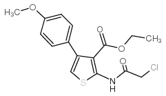 cas no 356568-71-3 is 2-(2-CHLORO-ACETYLAMINO)-4-(4-METHOXY-PHENYL)-THIOPHENE-3-CARBOXYLIC ACID ETHYL ESTER