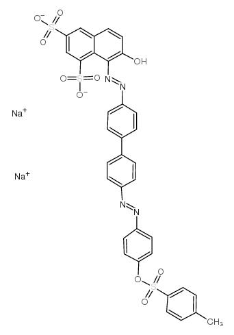 cas no 3567-65-5 is disodium,(8Z)-8-[[4-[4-[[4-(4-methylphenyl)sulfonyloxyphenyl]diazenyl]phenyl]phenyl]hydrazinylidene]-7-oxonaphthalene-1,3-disulfonate