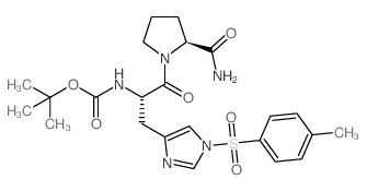 cas no 35899-49-1 is TERT-BUTYL ((S)-1-((S)-2-CARBAMOYLPYRROLIDIN-1-YL)-1-OXO-3-(1-TOSYL-1H-IMIDAZOL-4-YL)PROPAN-2-YL)CARBAMATE