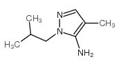 cas no 3702-15-6 is 2-ISOBUTYL-4-METHYL-2H-PYRAZOL-3-YLAMINE