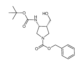 cas no 370881-64-4 is (3R,4R)-3-(Boc-amino)-1-Cbz-4-(hydroxymethyl)pyrrolidine