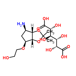 cas no 376608-65-0 is 2-[[(3aR,4S,6R,6aS)-6-Aminotetrahydro-2,2-dimethyl-4H-cyclopenta-1,3-dioxol-4-yl]oxy]-ethanol (2R,3R)-2,3-dihydroxybutanedioate