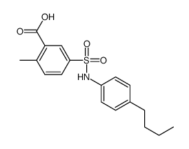 cas no 377769-51-2 is 5-(N-(4-butylphenyl)sulfamoyl)-2-Methylbenzoic acid