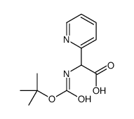 cas no 380610-57-1 is 2-((tert-Butoxycarbonyl)amino)-2-(pyridin-2-yl)acetic acid
