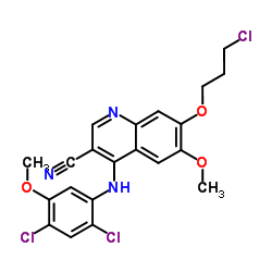cas no 380844-49-5 is 7-(3-CHLOROPROPOXY)-4-(2,4-DICHLORO-5-METHOXYPHENYLAMINO)-6-METHOXYQUINOLINE-3-CARBONITRILE