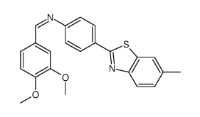 cas no 385790-72-7 is (E)-1-(3,4-Dimethoxyphenyl)-N-[4-(6-methyl-1,3-benzothiazol-2-yl) phenyl]methanimine