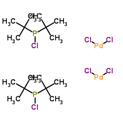 cas no 386706-33-8 is DICHLORO(CHLORODI-T-BUTYLPHOSPHINE)PALLADIUM(II) DIMER