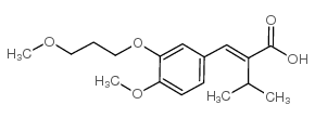 cas no 387868-07-7 is (E)-2-(4-METHOXY-3-(3-METHOXYPROPOXY)BENZYLIDENE)-3-METHYLBUTANOIC ACID