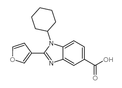 cas no 390811-95-7 is 1-CYCLOHEXYL-2-(3-FURANYL)-1H-BENZIMIDAZOLE-5-CARBOXYLIC ACID