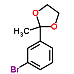 cas no 39172-32-2 is 2-(3-Bromophenyl)-2-methyl-1,3-dioxolane