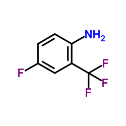 cas no 393-39-5 is 4-Fluoro-2-(trifluoromethyl)aniline