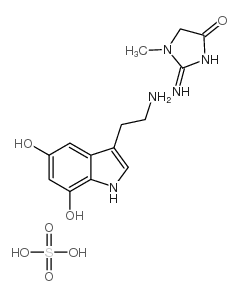 cas no 39929-27-6 is 3-(2-aminoethyl)-1H-indole-5,7-diol,2-amino-3-methyl-4H-imidazol-5-one,sulfuric acid