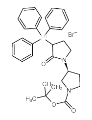 cas no 400045-51-4 is ((3'S)-1'-(TERT-BUTOXYCARBONYL)-2-OXO-[1,3'-BIPYRROLIDIN]-3-YL)TRIPHENYLPHOSPHONIUM BROMIDE