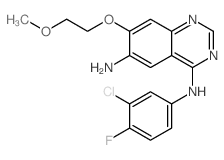 cas no 402855-01-0 is N4-(3-Chloro-4-fluorophenyl)-7-(2-methoxyethoxy)quinazoline-4,6-diamine