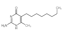 cas no 4038-57-7 is 4 (1H)-Pyrimidinone, 2-amino-6-methyl-5-octyl-