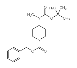 cas no 405057-76-3 is BENZYL 4-((TERT-BUTOXYCARBONYL)(METHYL)AMINO)PIPERIDINE-1-CARBOXYLATE
