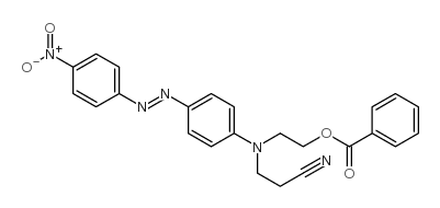 cas no 40690-89-9 is 2-[-N-(2-cyanoethyl)-4-[(p-nitrophenyl)azo]anilino]ethyl benzoate