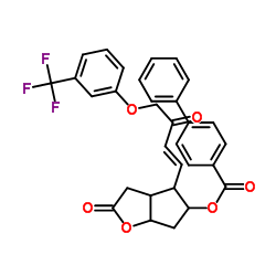 cas no 40695-33-8 is (E)-2-OXO-4-(3-OXO-4-(3-(TRIFLUOROMETHYL)PHENOXY)BUT-1-EN-1-YL)HEXAHYDRO-2H-CYCLOPENTA[B]FURAN-5-YL [1,1'-BIPHENYL]-4-CARBOXYLATE