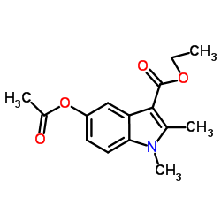 cas no 40945-79-7 is Ethyl 5-(acetyloxy)-1,2-dimethyl-1H-indole-3-carboxylate