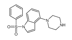 cas no 412049-71-9 is 1-(benzenesulfonyl)-4-piperazin-1-ylindole