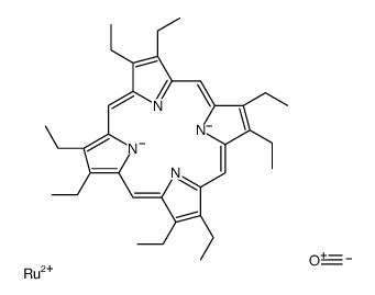 cas no 41636-35-5 is carbon monoxide,2,3,7,8,12,13,17,18-octaethyl-1,4,5,10,11,14,15,20,21,23-decahydroporphyrin-22,24-diide,ruthenium(2+)