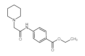 cas no 41653-21-8 is Ethyl piperidinoacetylaminobenzoate