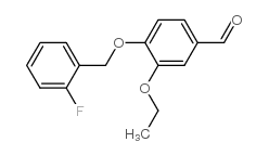 cas no 423724-00-9 is 3-ethoxy-4-[(2-fluorophenyl)methoxy]benzaldehyde