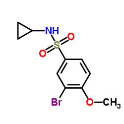 cas no 425656-23-1 is 3-Bromo-N-cyclopropyl-4-methoxybenzenesulfonamide