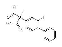 cas no 42771-82-4 is 2-(3-fluoro-4-phenylphenyl)-2-methylpropanedioic acid