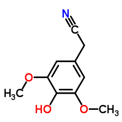 cas no 42973-55-7 is (4-Hydroxy-3,5-dimethoxyphenyl)acetonitrile