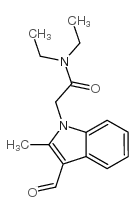 cas no 436087-08-0 is N,N-diethyl-2-(3-formyl-2-methylindol-1-yl)acetamide