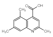 cas no 436092-02-3 is 2,5,7-trimethylquinoline-4-carboxylic acid