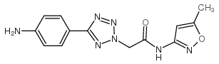 cas no 436092-90-9 is 2-[5-(4-Amino-phenyl)-tetrazol-2-yl]-N-(5-methyl-isoxazol-3-yl)-acetamide