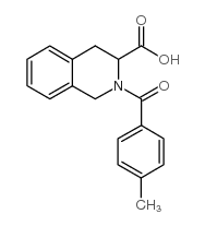 cas no 436811-20-0 is 2-(4-methylbenzoyl)-3,4-dihydro-1H-isoquinoline-3-carboxylic acid