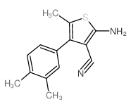 cas no 438219-18-2 is 2-Amino-4-(3,4-dimethylphenyl)-5-methylthiophene-3-carbonitrile