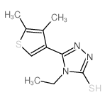 cas no 438229-96-0 is 3-(4,5-dimethylthiophen-3-yl)-4-ethyl-1H-1,2,4-triazole-5-thione