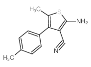 cas no 438613-84-4 is 2-Amino-5-methyl-4-(4-methylphenyl)thiophene-3-carbonitrile