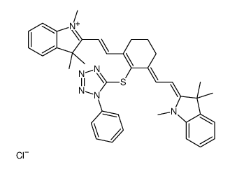 cas no 440102-72-7 is 1,3,3-Trimethyl-2-[(E)-2-{(3E)-2-[(1-phenyl-1H-tetrazol-5-yl)sulf anyl]-3-[(2E)-2-(1,3,3-trimethyl-1,3-dihydro-2H-indol-2-ylidene)e thylidene]-1-cyclohexen-1-yl}vinyl]-3H-indolium chloride
