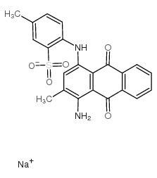 cas no 4403-89-8 is sodium 4-[(4-amino-9,10-dihydro-3-methyl-9,10-dioxo-1-anthryl)amino]toluene-3-sulphonate