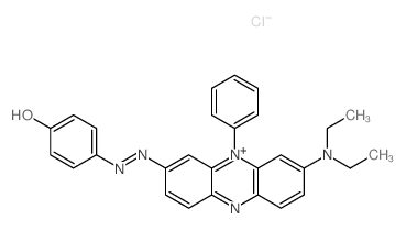 cas no 4443-99-6 is Phenazinium,3-(diethylamino)-7-[2-(4-hydroxyphenyl)diazenyl]-5-phenyl-, chloride (1:1)