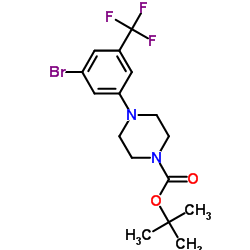 cas no 444727-13-3 is tert-Butyl-4-[3-bromo-5-(trifluoromethyl)-phenyl]-1-piperazine Carboxylate