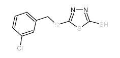 cas no 444791-16-6 is 5-(3-CHLOROBENZYLTHIO)-2-MERCAPTO-1,3,4-THIADIAZOLE